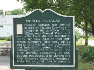 Pioneer Aztalan sign